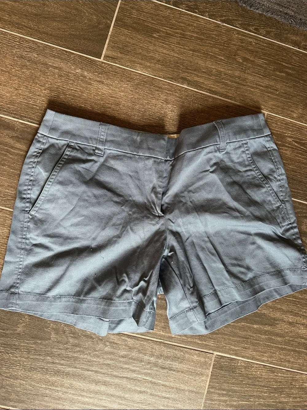 J. Crew Slate Gray Cotton Bermuda Shorts
